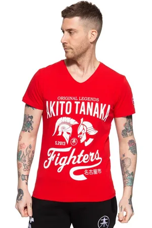 Akito tanaka T-Shirt Gladiator Fighters (1-tlg) mit coolem Kontrast-Print - Verkäufer: Deinetrends