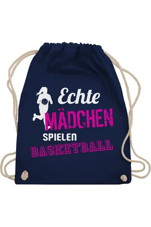 Shirtracer Turnbeutel Echte Mädchen spielen Basketball, Basketball Trikot Ersatz - Verkäufer: