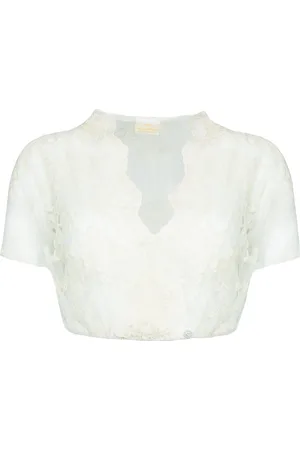 Trachtenland Dirndlbluse Pierre Marcel Damen Spitzen Dirndlbluse Linda - Cr - Verkäufer:
