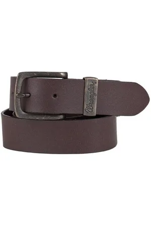 Wrangler Ledergürtel Double Stitched aus 100% Leder - Verkäufer: Jeans-direct