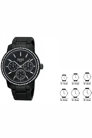 Pulsar Quarzuhr Amen Damenuhr Kunststoff 6047X1 36mm Armbanduhr Schwarz - Verkäufer: woolloom
