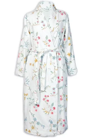 Pip Studio Bademantel Les Fleurs Bathrobe White Xs Weiß 100% Cotton, terry velour, 380, Bademantel Damen und Herren Morgenmantel Frottee - Verkäufer: Bettklusiv GmbH
