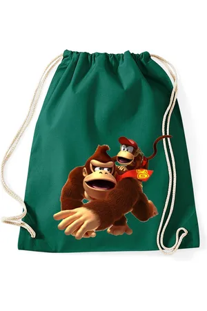 Blondie & Brownie Turnbeutel aus Baumwolle Donkey Diddy Kong Spiele Konsole Super Retro - Verkäufer: Hubihu