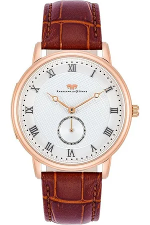 Rhodenwald & Söhne Quarzuhr Moonlight braun, mit Echtleder-Armband - Verkäufer: Juvalia