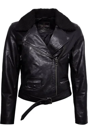 Herrlicher Lederjacke »Bessie« Abnehmbarer Teddykragen aus Fellimitat - Verkäufer: Lederjackenstore