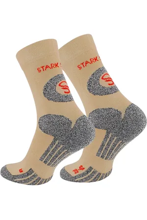 STARK SOUL Wandersocken 2 Paar Wandersocken, Trekking Outdoor Socken - Hiking (2 Paar) eingewebtes Logo - Verkäufer: Stark Soul GmbH