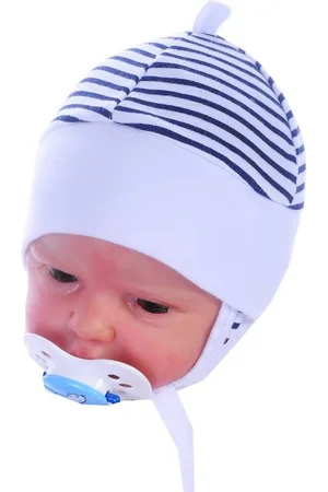 La Bortini Erstlingsmütze Mütze für Neugeborene Babymütze Baby Haube gesterift aus reiner Baumwolle, mit Streifen, 32 34 36 38 40 42 44 46 - Verkäufer: A&O Baby-und Kindermoden