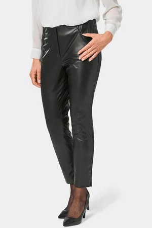 GOLDNER Stoffhose Hose in Lederoptik - Verkäufer: