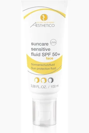 Aesthetico Anti-Aging-Creme suncare sensitive fluid SPF 50+, 100 ml - Verkäufer: kokett Kosmetik Gabriele Hellmich