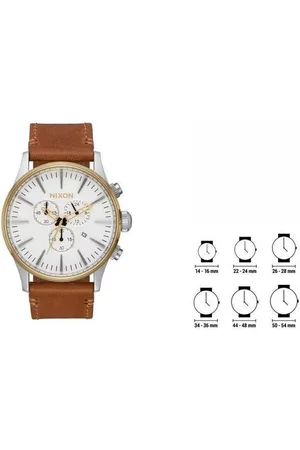 Nixon Quarzuhr Armbanduhr Herren Leder Uhr A4052548 42 mm Quarzuhr Armbanduhr U - Verkäufer: woolloom