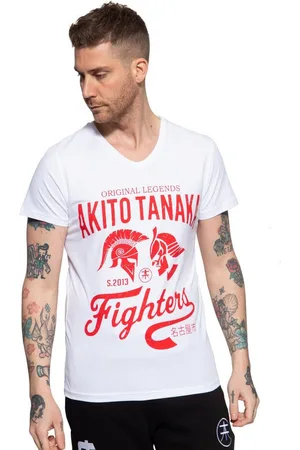 Akito tanaka T-Shirt Gladiator Fighters (1-tlg) mit coolem Kontrast-Print - Verkäufer: Deinetrends
