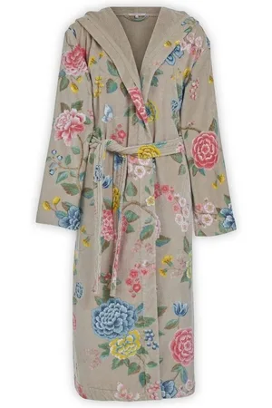 Pip Studio Bademantel Good Evening Bathrobe Khaki M Khaki 100% Cotton, terry velour, 38, Bademantel Damen und Herren Morgenmantel Frottee - Verkäufer: Bettklusiv GmbH