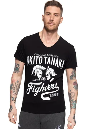 Akito tanaka T-Shirt Gladiator Fighters (1-tlg) mit coolem Kontrast-Print - Verkäufer: Deinetrends