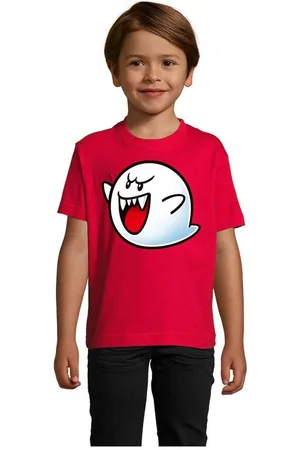 Blondie & Brownie T-Shirt Kinder Super Mario Boo Gespenst Geist Retro Konsole - Verkäufer: Hubihu