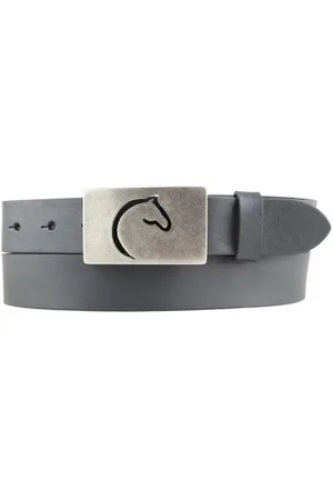 BELTINGER Ledergürtel Gürtel für Reiter mit Pferdekopf-Gürtelschnalle aus Vollrindleder 3 cm (1-St) - Verkäufer: Brazil Lederwaren