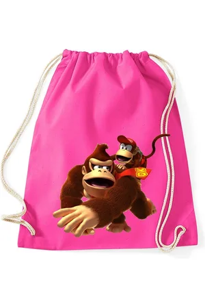 Blondie & Brownie Turnbeutel aus Baumwolle Donkey Diddy Kong Spiele Konsole Super Retro - Verkäufer: Hubihu