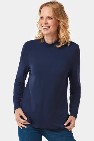 GOLDNER Langarmshirt Kurzgröße: Stehkragenshirt mit Langarm - Verkäufer: