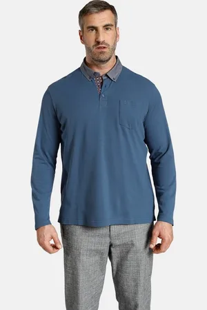 Charles Colby Langarm-Poloshirt DUKE BRENNAN mit aufgesetztem Kragen - Verkäufer: VANDERSTORM VENTURES