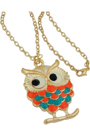 GALLAY Kette mit Anhänger Kette Eule auf Ast 47x35mm -blau 70cm (1-tlg) - Verkäufer: Cats Collection