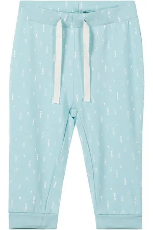 NAME IT Sweatpants Unisex Baby-Hose aus Bio-Baumwolle hellblau - Verkäufer: Schnubby-de