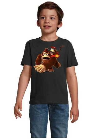 Blondie & Brownie T-Shirt Kinder Donkey Diddy Kong Spiele Konsole Nerd Super Retro - Verkäufer: Hubihu