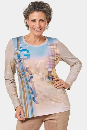 GOLDNER Langarmshirt Langarm-Shirt mit Allover-Musterung - Verkäufer: