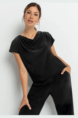 Bianca Wasserfallshirt WIEBKE aus weicher Technojersey-Qualität mit kurzem Arm - Verkäufer: