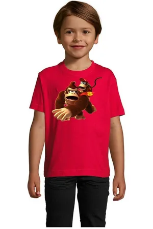 Blondie & Brownie T-Shirt Kinder Donkey Diddy Kong Spiele Konsole Nerd Super Retro - Verkäufer: Hubihu