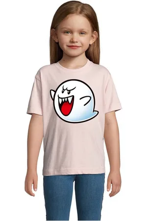 Blondie & Brownie T-Shirt Kinder Super Mario Boo Gespenst Geist Retro Konsole - Verkäufer: Hubihu