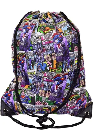 Superman Gymbag Flys Comic Bag Gymbag Turnbeutel Einkaufstasche Rucksack Beutel Büddel für Zuhause, Einkaufen, Auto, Sport - Verkäufer: coole-fun-t-shirts
