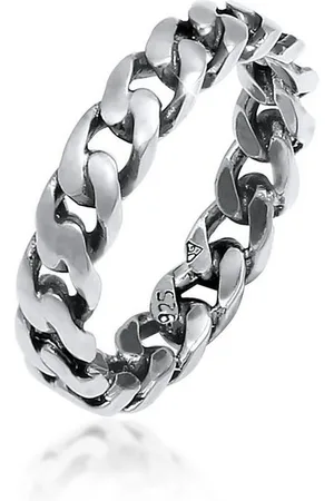 Elli Fingerring Panzer Design Bandring 925 Silber, Twisted - Verkäufer: JULIE & GRACE GmbH