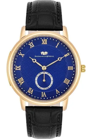 Rhodenwald & Söhne Quarzuhr Moonlight schwarz, mit Echtleder-Armband - Verkäufer: Juvalia