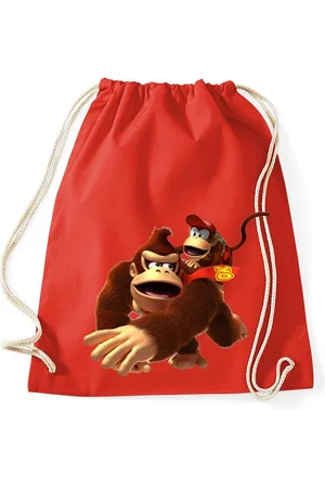 Blondie & Brownie Turnbeutel aus Baumwolle Donkey Diddy Kong Spiele Konsole Super Retro - Verkäufer: Hubihu