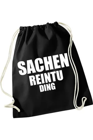 Coole-Fun-T-Shirts Beuteltasche SACHEN REINTU DING Beutel Sack Tasche Turnbeutel Rucksack Gymbag - Verkäufer:
