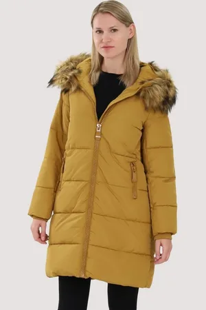 malito more than fashion Steppjacke AY132 gefütterte Winterjacke mit Kunstfell Kapuze - Verkäufer: malito