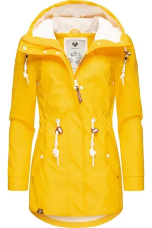 Ragwear Regenmantel Monadis Rainy Intl. modischer Regenparka mit kuschligem Innenfutter