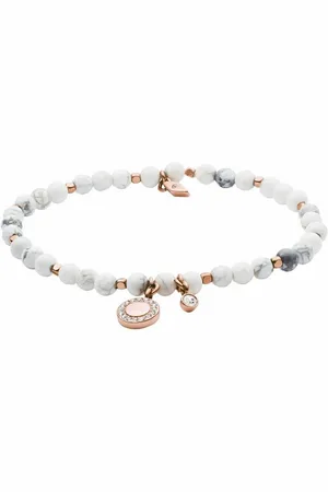 Fossil Armband VINTAGE MOTIFS, JA6934791, mit Howlith und Glassteinen