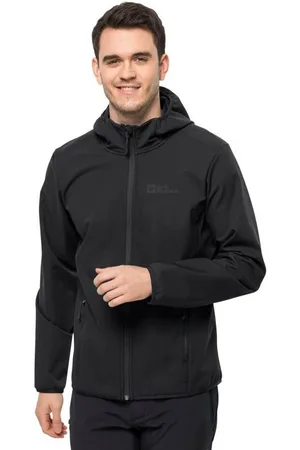 Jack Wolfskin Softshelljacke BORNBERG HOODY winddicht, wasserabweisend