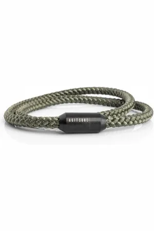 Akitsune Armband Mare Nylon Bracelet Mattschwarz - Olive 18 cm - Verkäufer: Blackskies