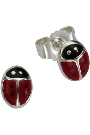 Firetti Paar Ohrstecker Schmuck Geschenk Silber 925 Ohrschmuck Marienkäfer