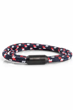 Akitsune Armband Mare Nylon Bracelet Mattschwarz - Blau-Multicolor 21 cm - Verkäufer: Blackskies
