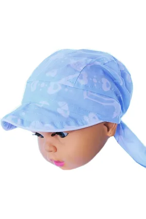 La Bortini Kopftuch Kopftuch Baby und Kindermütze Sommer Bandana Kopfbedeckung 44-52cm, aus reiner Baumwolle, mit Herzen- und Vögelmuster - Verkäufer: A&O Baby-und Kindermoden