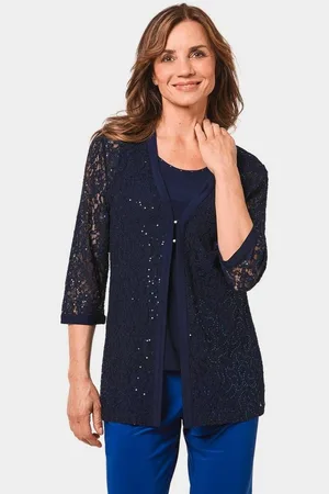 GOLDNER Blouson Figurumspielendes Spitzenjäckchen mit Pailletten Paillettenbesetzte Spitze - Verkäufer: