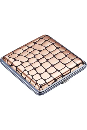 Champ Etui ZIGARETTENETUI Krokodil für 20 Zigaretten aus Metall 15 (Kupfer), Krokodilhaut Zigarettendose Zigarettenbox Dose Box Etui Case - Verkäufer: ANIK-Shop
