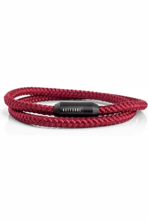 Akitsune Armband Mare Nylon Bracelet Mattschwarz - Burgundy 18 cm - Verkäufer: Blackskies