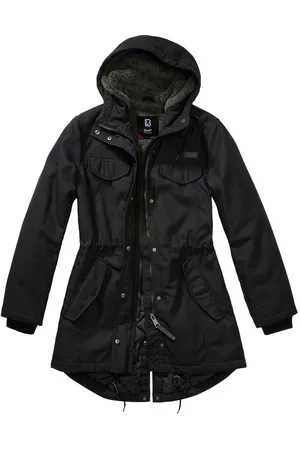Brandit Parka Damen Winter Jacke Parka Mantel Outdoor Jacke warm Teddyfell - Verkäufer: fashion-victim-style