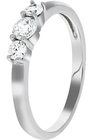 Firetti Fingerring Schmuck Geschenk Silber 925 Silberring Trilogie, mit Zirkonia (synth)