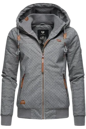 Ragwear Winterjacke Nuggie Zig Zag Intl. stylische Damen Freizeitjacke mit Muster