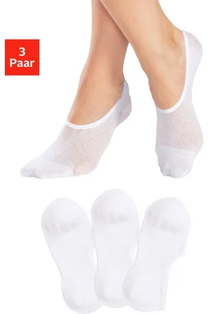 Lascana Füßlinge (Packung, 3-Paar) mit Pikee Struktur