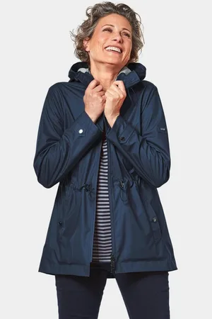 GOLDNER Funktionsjacke Funktionaler Regenmantel mit Jerseyfutter Praktischer 2-Wege-Reißverschluss - Verkäufer: